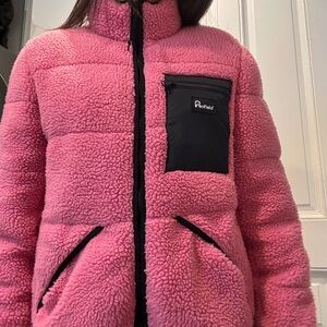Medium Penfield Sherpa fleece pink jacket.